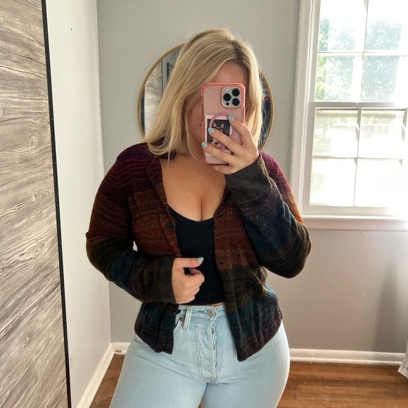 Dakota Alpaca Sweater Multi Color Print Sweater Small - Picture 7 of 13